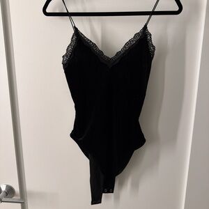 Forever 21 Black Lace Bodysuit